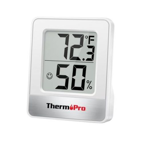 ThermoPro TP49 Mini Hygrometer Thermometer with Large Digital View Indoor Thermometer Humidity Gauge Monitor for Greenhouse Cellar