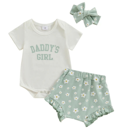 DADDY'S GIRL Daises Outfit - Hazel & Bo
