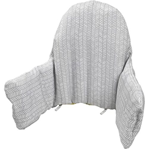 High Chair Cushion, for IKEA High Chair Cushion, Cushion High Chair, for IKEA Highchair Cushion for IKEA Antilop Highchair, Built-in Inflatable Cushion, Baby Sitting More Comfortable (gray Stripes)