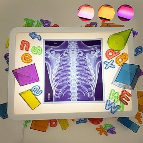 Light Table for Kids Manipulatives | Education Tracing Light Box | Kids Light Table | Light Up Sensory Table | Shine Bright Light Box | LED 3 Modes,10-Level Dimming(Blue,Lightbox only)