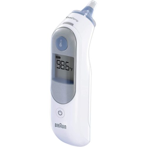 Braun ThermoScan 5 Ear Thermometer - ExacTemp Stability Indicator for Professional Accuracy, Digital Display, Baby and Infant Friendly, No. 1 Brand Recommended by Pediatricians, FSA and HSA Eligible