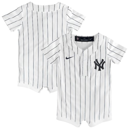 Newborn & Infant New York Yankees Nike White Home Replica Romper Jersey