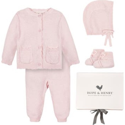Baby Organic 5 Piece Knit Gift Set with Box, Infant, 0-3M