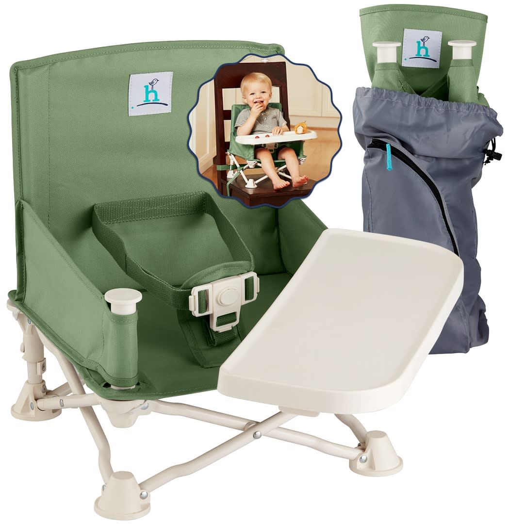 OmniBoost Travel Booster Seat | Hiccapop - Forest Sage - hiccapop