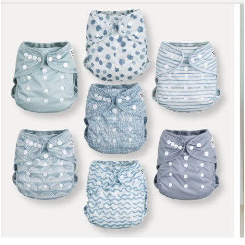 Nora’s Nursery | Something Blue Diaper Covers
