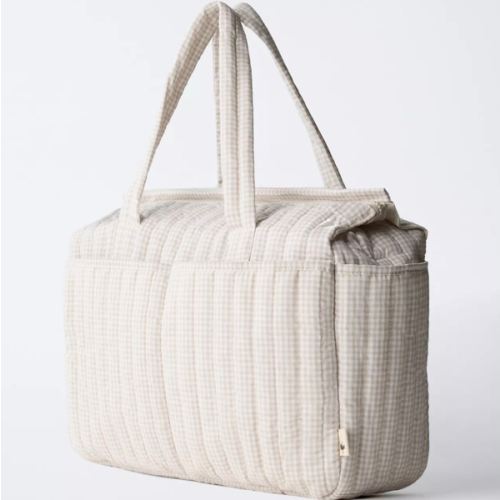 Gingham Diaper Bag