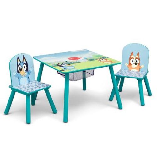 Delta Children Kids' Table and Chair Set with Storage - Green Gold Gold Certified