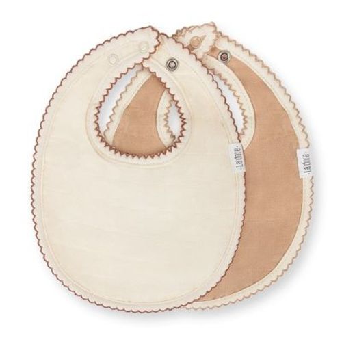 Muslin Baby Bibs | Soft Cotton Teething Bibs For Infant Drips, Drools & Feedings | Waterproof, Fit For Newborn Baby | 2 Pack - Fruit