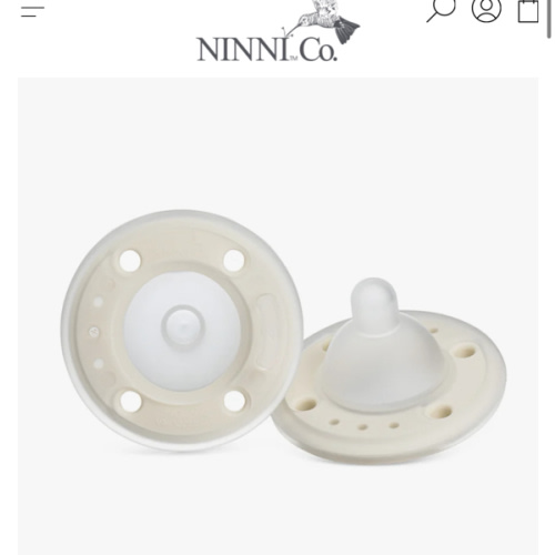 Ninni Pacifier Creme 2 Pack