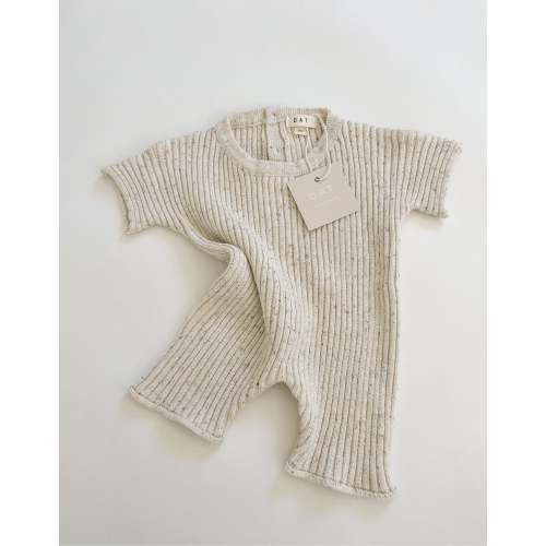 Sprinkle Ribbed Knit Tee Playsuit
