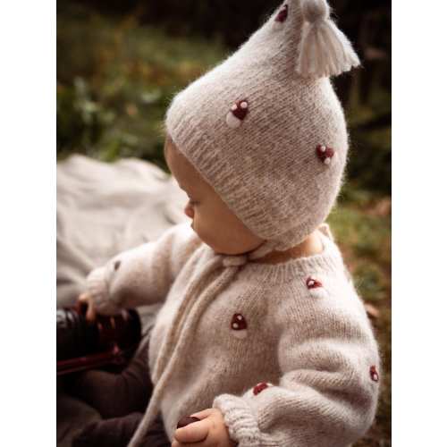 Dwarf Hat,Knitted Baby Hat, Baby Bonnet, Children’s hat, Mushroom Embroidered Hat, Winter Photo Prop, Baby outfit, unique baby gift