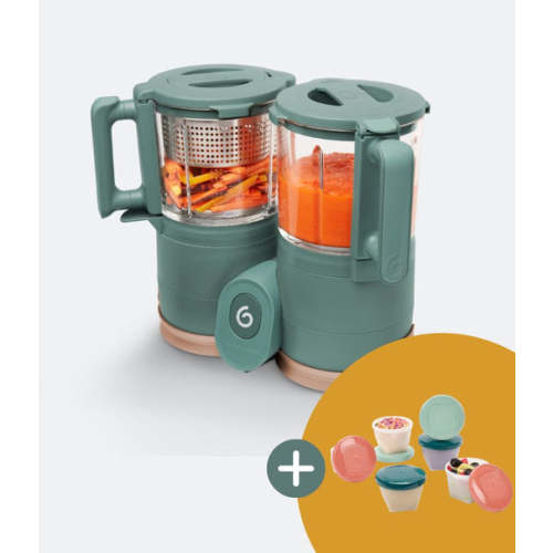 Duo Meal Glass - Baby Food Maker (Blender and Steamer) + Free Natural Food Containers - Default Title