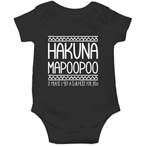 AW Fashions Hakuna Mapoopoo Baby Bodysuit Cute and Funny Newborn Apparel Trendy Outfit for Boys or Girls