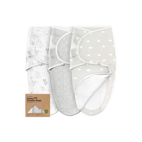 3-Pack Soothe Zippy Swaddle Wrap, Medium