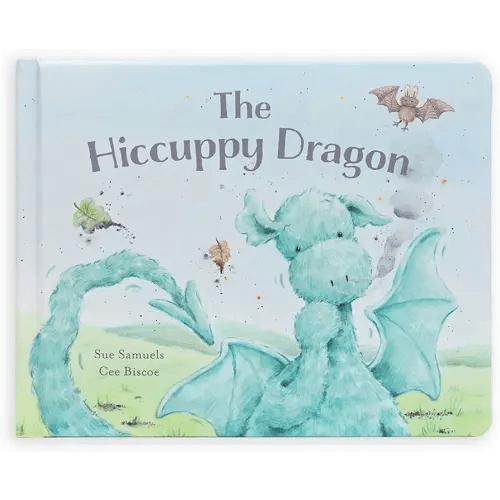 Jellycat The Hiccupy Dragon Book