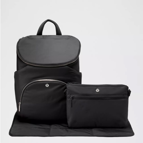 lululemon New Parent Backpack (Color: Black/Graphite Grey)