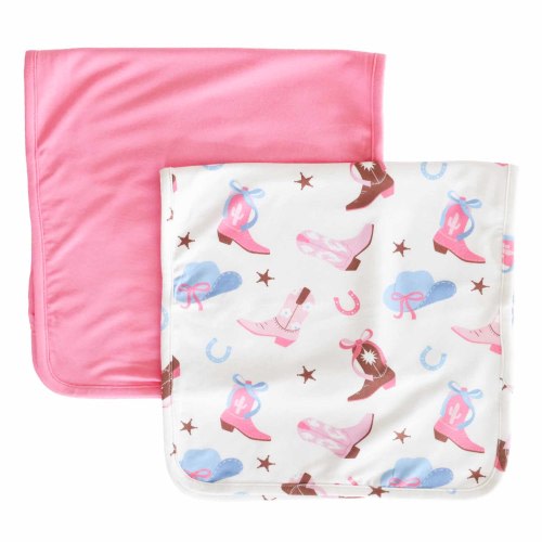 Boot Scootin' 2pc Burp Cloth Set