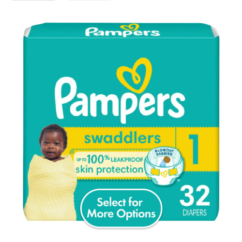 Pampers Swaddlers Diapers, Size 1, 32 Count (Select for More Options) - Walmart.com