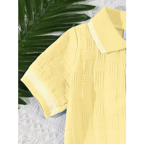 casual short sleeve shirt shorts outfit breathable - Temu
