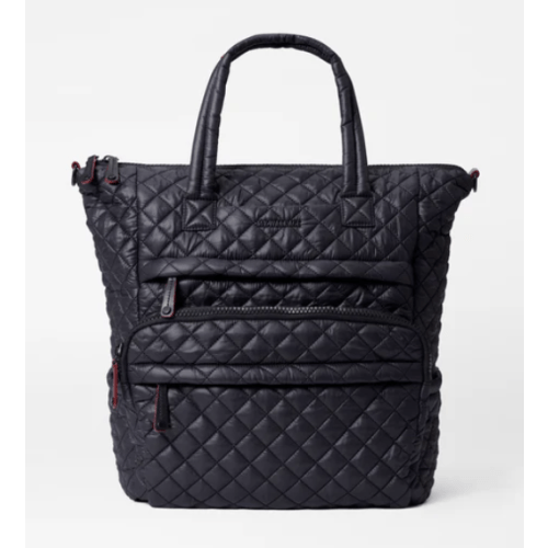 Metro Utility Quilted Backpack in Black | MZ Wallace