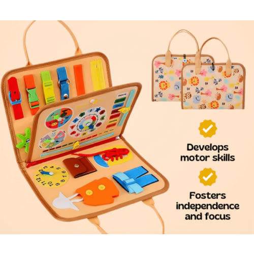 Busy Board — Animal Orange