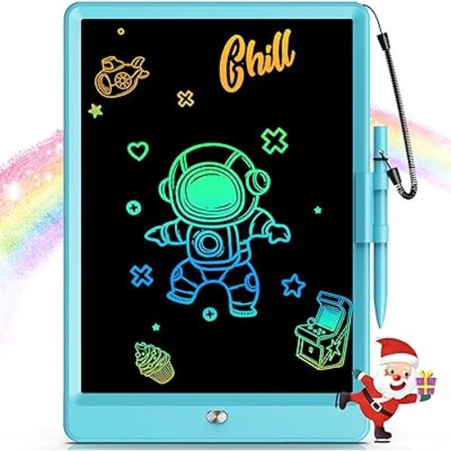 Bravokids Toys for 3-6 Years Old Girls Boys, LCD Writing Tablet 10 Inch Doodle Board, Electronic Drawing Pads, Educational Birthday Gift for 3 4 5 6 7 8 Years Old Kids Toddler (Blue)