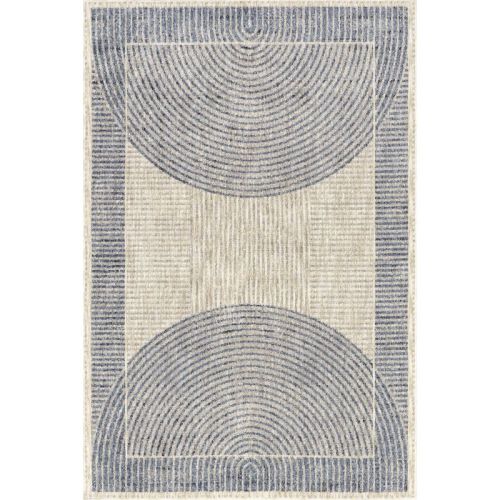 Nuloom Allyson Modern Geometric Indoor Area Rug, 5' 3" X 7' 6", Blue
