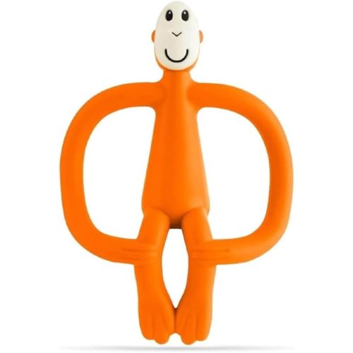 | Monkey Teether | Teething Toy for Babies | Orange | Baby Toys 6 to 12 Months | Gently Massages Infants Gums | Different Textures to Sooth Baby Teething Pains | Dishwasher Suitable