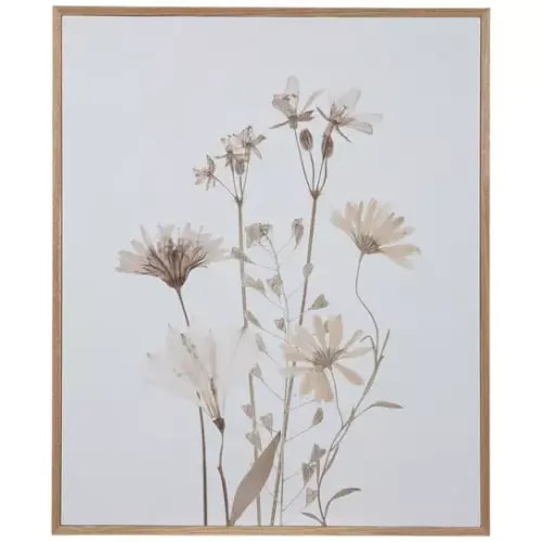Muted Wildflowers Wood Wall Decor