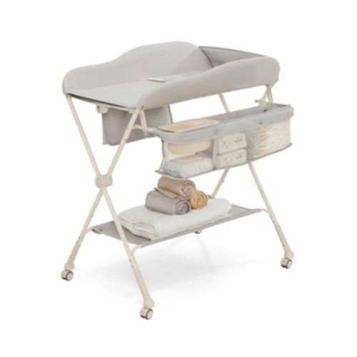 Baby Diaper Changing Table Folding Newborn Nursery Organizer