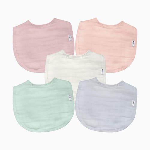 Muslin Bibs (5 Pack) - Rose