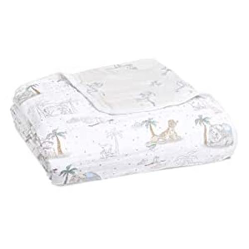 aden + anais 100% Cotton Muslin Baby Blanket Crib Bedding for Newborn Baby and Toddler, Nursery Blanket for Boys and Girls - My Darling Dumbo