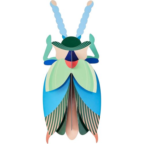 STUDIO ROOF, Wall Art Beetles, Emerald Beetle, Eco-Friendly & Creative Gift