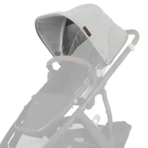 Canopy Fabric for Vista V2/Cruz V2 - Anthony - white & grey chenille
