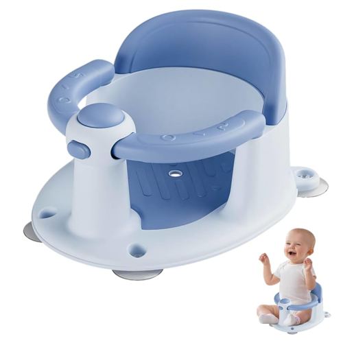 Baby Bath Seat, Baby Bath Seat for 6 Months & Up, Baby Bathtub Seat with Secure Suction Cups, Non-Slip Infant Bath Seat,Blue