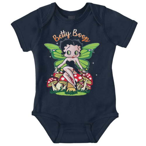 Betty Boop Mushroom Fairy Wings Bodysuit Jumper Girls Infant Baby Brisco Brands 24M