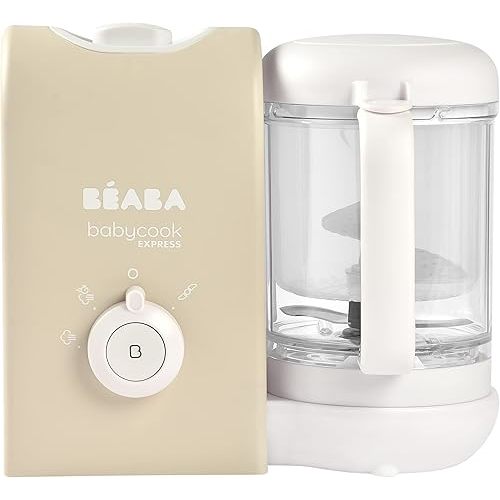 BEABA Babycook Express - the Fastest Babycook, Baby Food Maker, Baby Food Processor, Baby Food Steamer, Large Capacity, Make 34 Servings of Healthy Food for Baby in 15 Mins, Baby Essentials, Oat