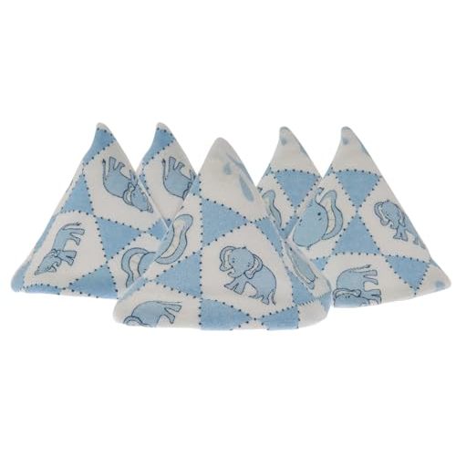 Beba Bean - Pee Pee Teepee for Baby Boy - Reusable & Washable Pee Shield for Diaper Changing - Baby Shower Gifts for Boys - Elephant Cotton Cloth - Laundry Bag - Set of 5 Covers