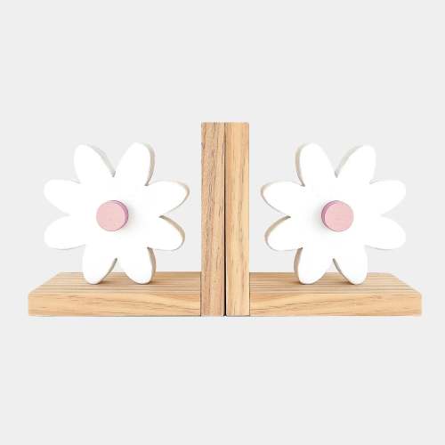 Daisy Bookends - Pretty Pink