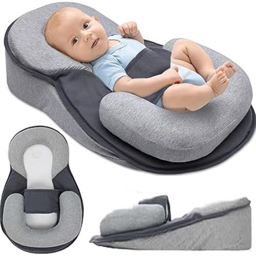 Keesley Baby Bed Acid Reflux with Strap, Rest Nest Baby Bed