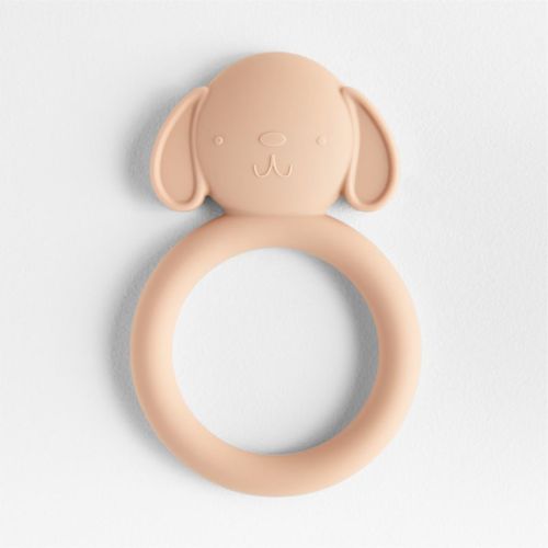 Mushie Blue Elephant Silicone Baby Teether
