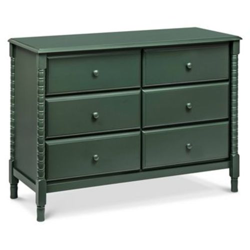 Davinci Jenny Lind Spindle 6 Drawer Dresser - Forest Green