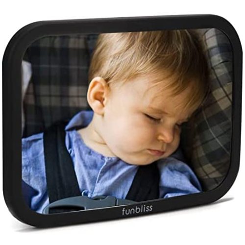 Car Mirror Baby Rear Facing Seat,Baby Car Mirror Safely Monitor Infant Child in Rear Facing Car Seat,See Children or Pets in Backseat,Best Newborn Car Seat Accessories, Shatterproof