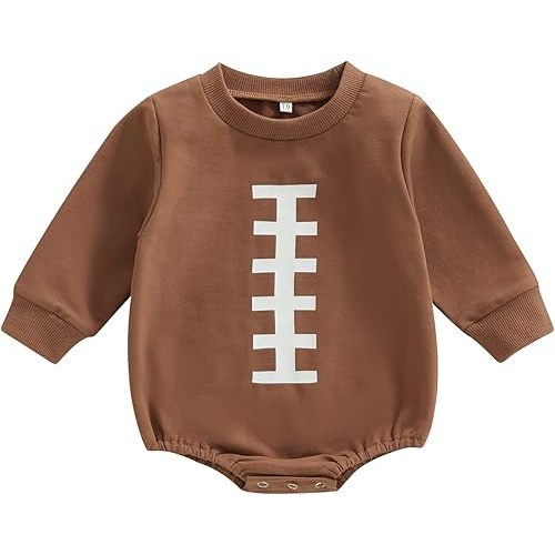 Toddler Infant Baby Girl Boy Halloween Outfit Pumpkin Sweatshirt Oversized Onesie Bubble Romper Sweater Clothes