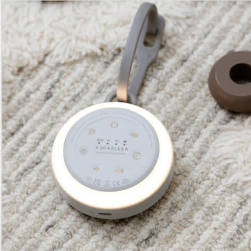 Yogasleep Hushh 2 Travel Sound Machine and Night Light - Grey/White
