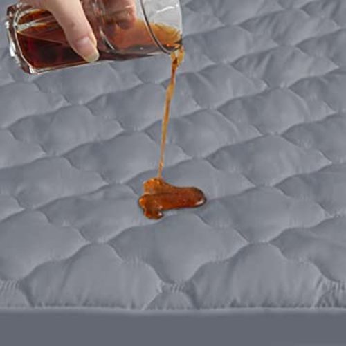 Crib Mattress Protector Absorbent & Noiseless Crib/Toddler Bed Mattress Fitted Sheets up to 9" Pocket Crib Mattresss Pad Cover Topper Machine Wash 100% Waterproof Crib Mattress Protector