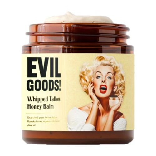 Whipped Beef Tallow and Manuka Honey Balm, Organic Face Cream, 4oz-1Pack