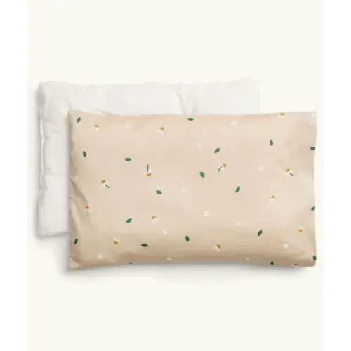 Organic Toddler Pillow and Case Daisy Sprinkle