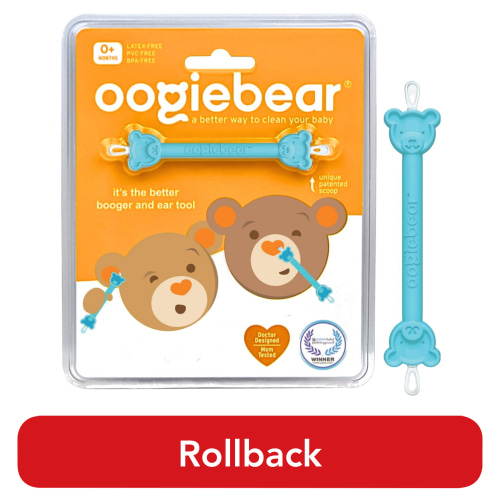 Oogiebear Newborn and Infant Nose and Ear Cleaning Tool - Dual Snot and Ear Wax Remover