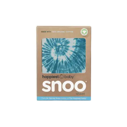 Snoo Organic Cotton Baby Bassinet Sheets - Blue Tie Dye